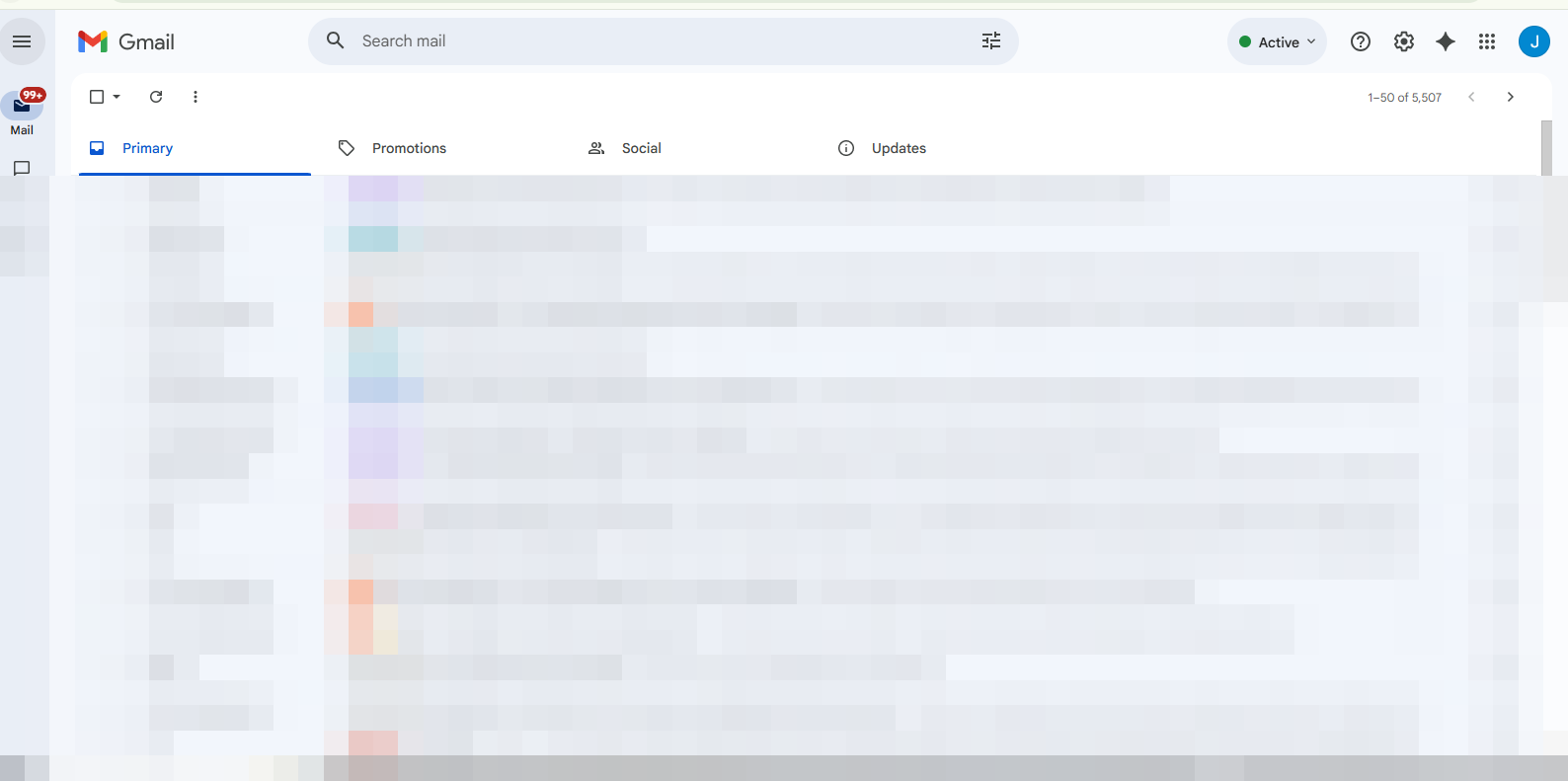 Email inbox management example